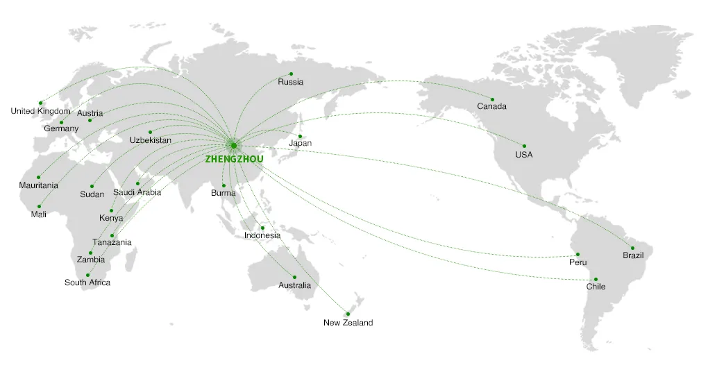 Sinolion Machinery Global Export Network and Distribution Map